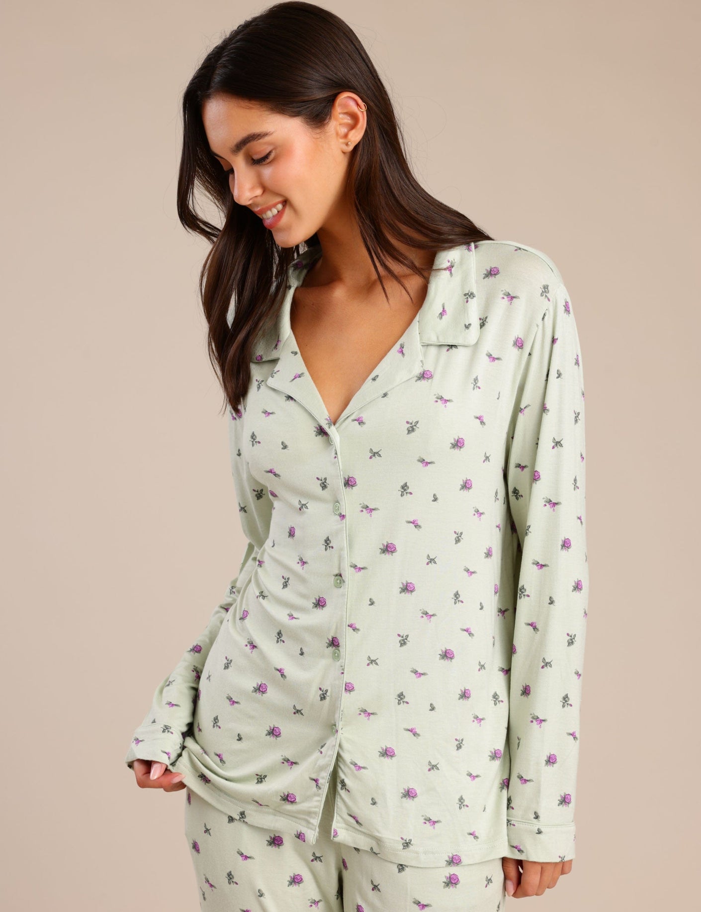 FOX נשים אחר פיג'מה עם הדפס פיג'מה עם הדפס