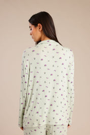 FOX נשים אחר פיג'מה עם הדפס פיג'מה עם הדפס