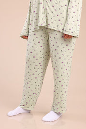 FOX פלאס נשים אחר פיג'מה עם הדפס | PLUS SIZE פיג'מה עם הדפס | PLUS SIZE