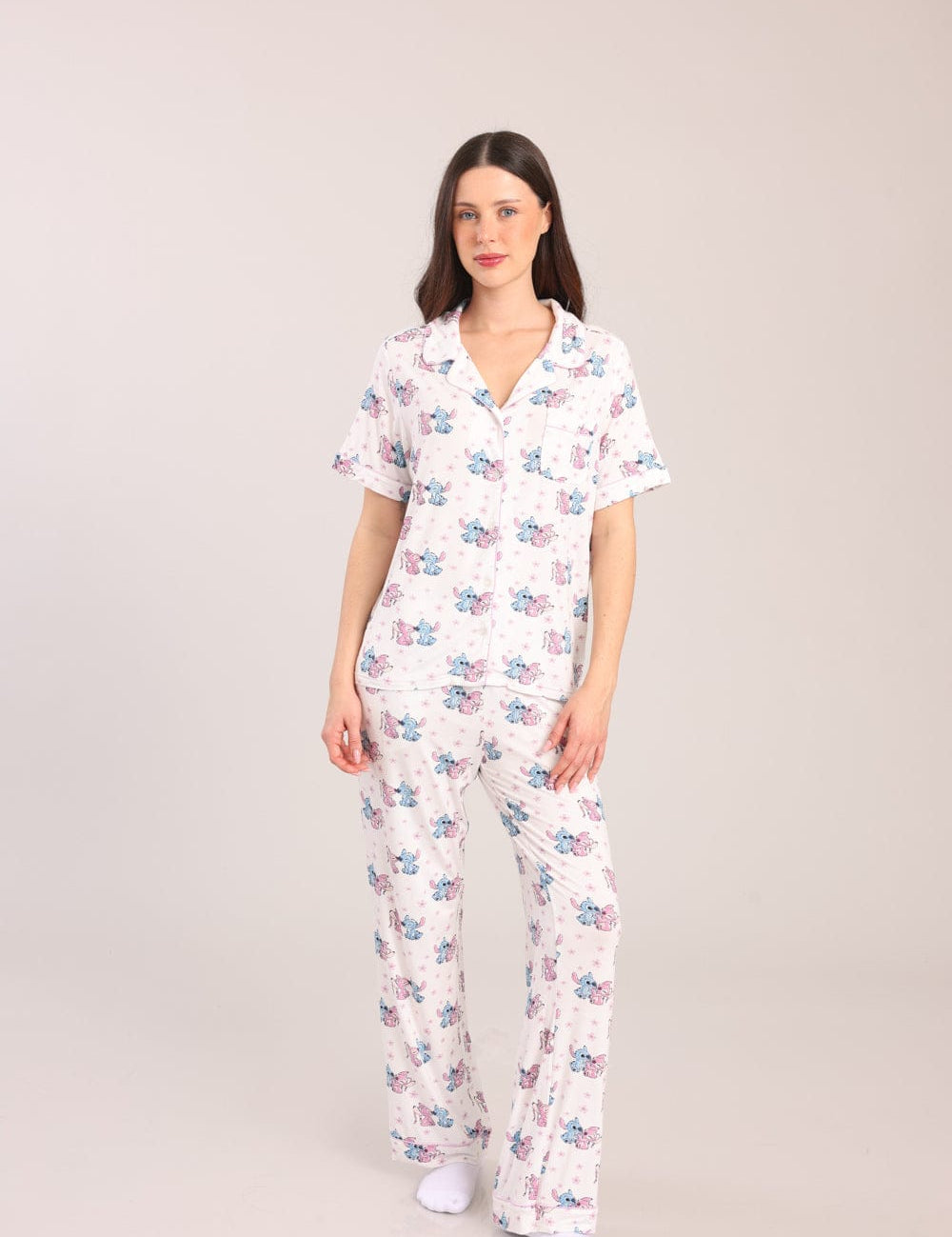 FOX נשים אחר פיג'מה ממותגת דיסני סטיץ' פיג'מה ממותגת דיסני סטיץ'