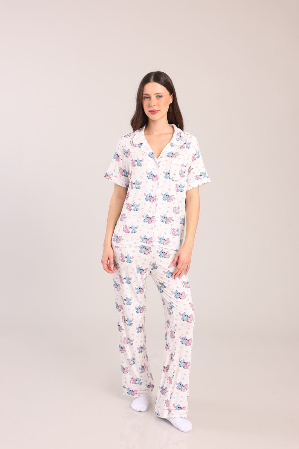 FOX נשים אחר פיג'מה ממותגת דיסני סטיץ' פיג'מה ממותגת דיסני סטיץ'