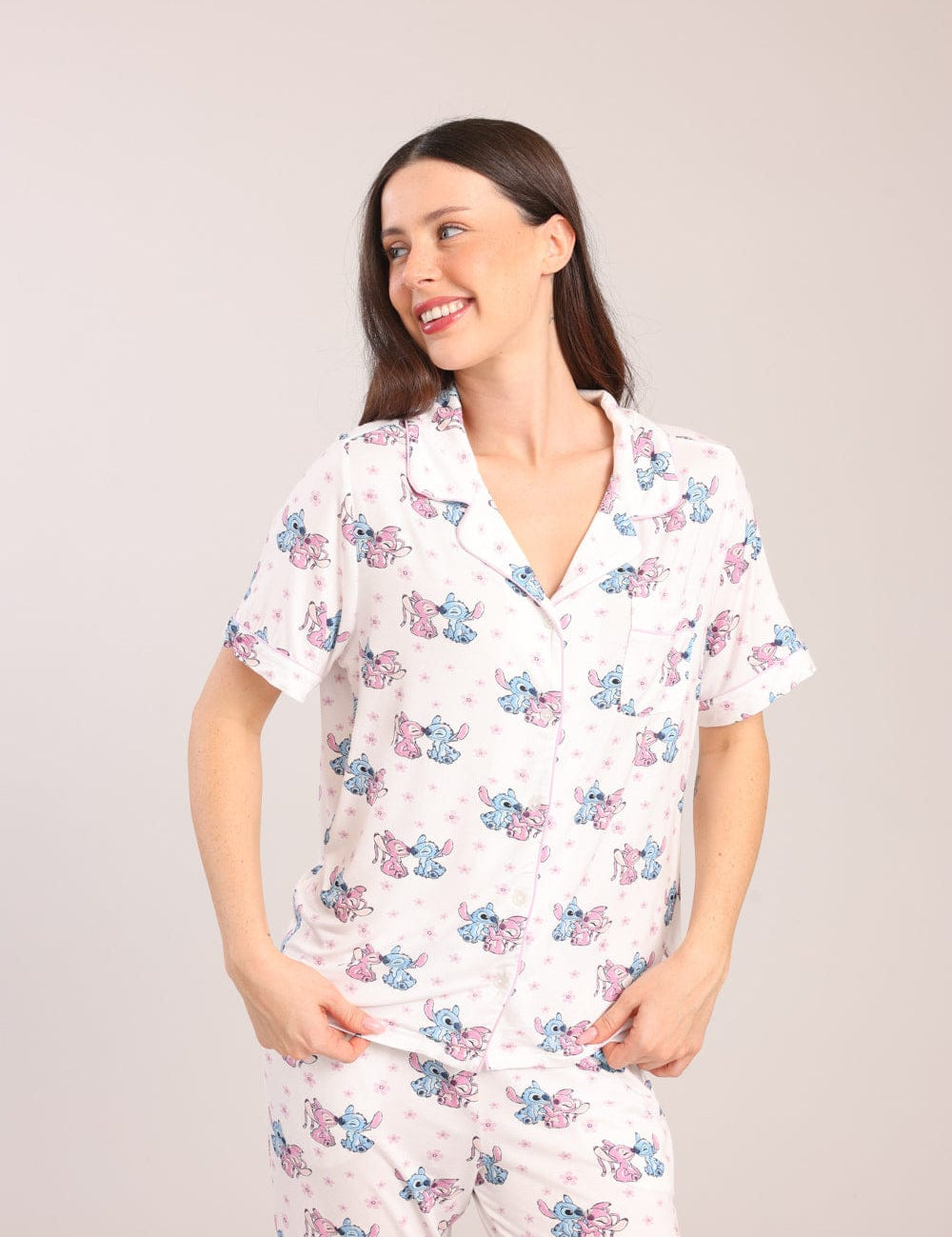 FOX נשים אחר פיג'מה ממותגת דיסני סטיץ' פיג'מה ממותגת דיסני סטיץ'