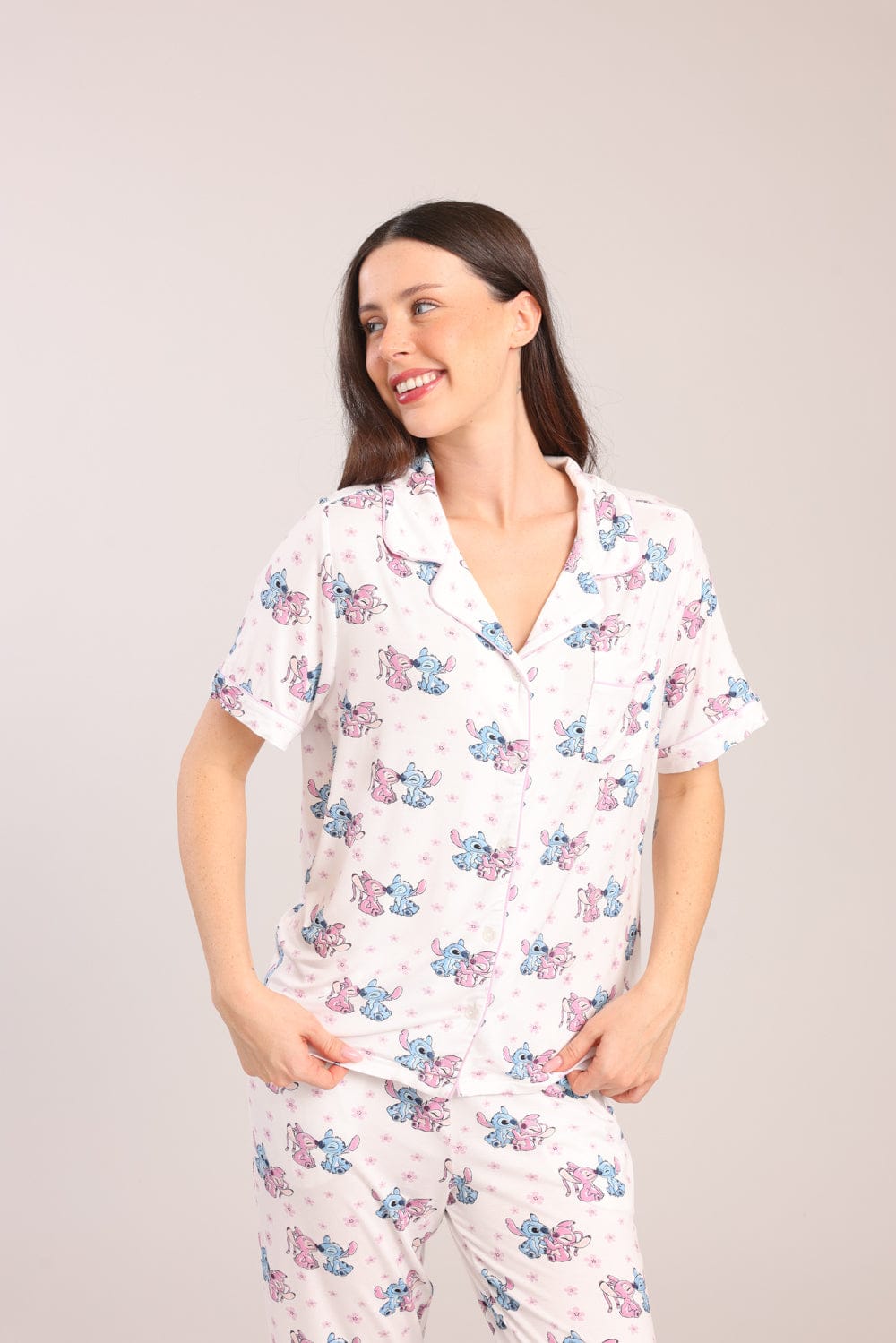 FOX נשים אחר פיג'מה ממותגת דיסני סטיץ' פיג'מה ממותגת דיסני סטיץ'