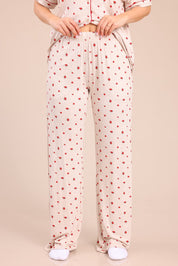 FOX נשים אחר פיג'מה מכופתרת עם הדפס פיג'מה מכופתרת עם הדפס