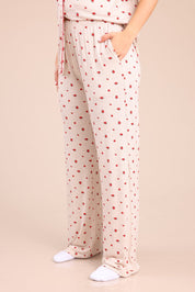 FOX נשים אחר פיג'מה מכופתרת עם הדפס פיג'מה מכופתרת עם הדפס