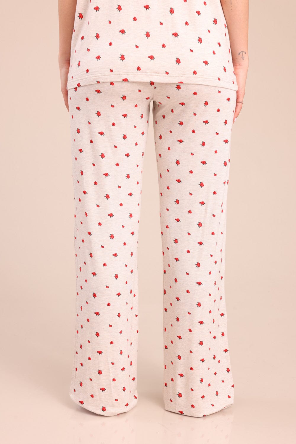 FOX נשים אחר פיג'מה מכופתרת עם הדפס פיג'מה מכופתרת עם הדפס