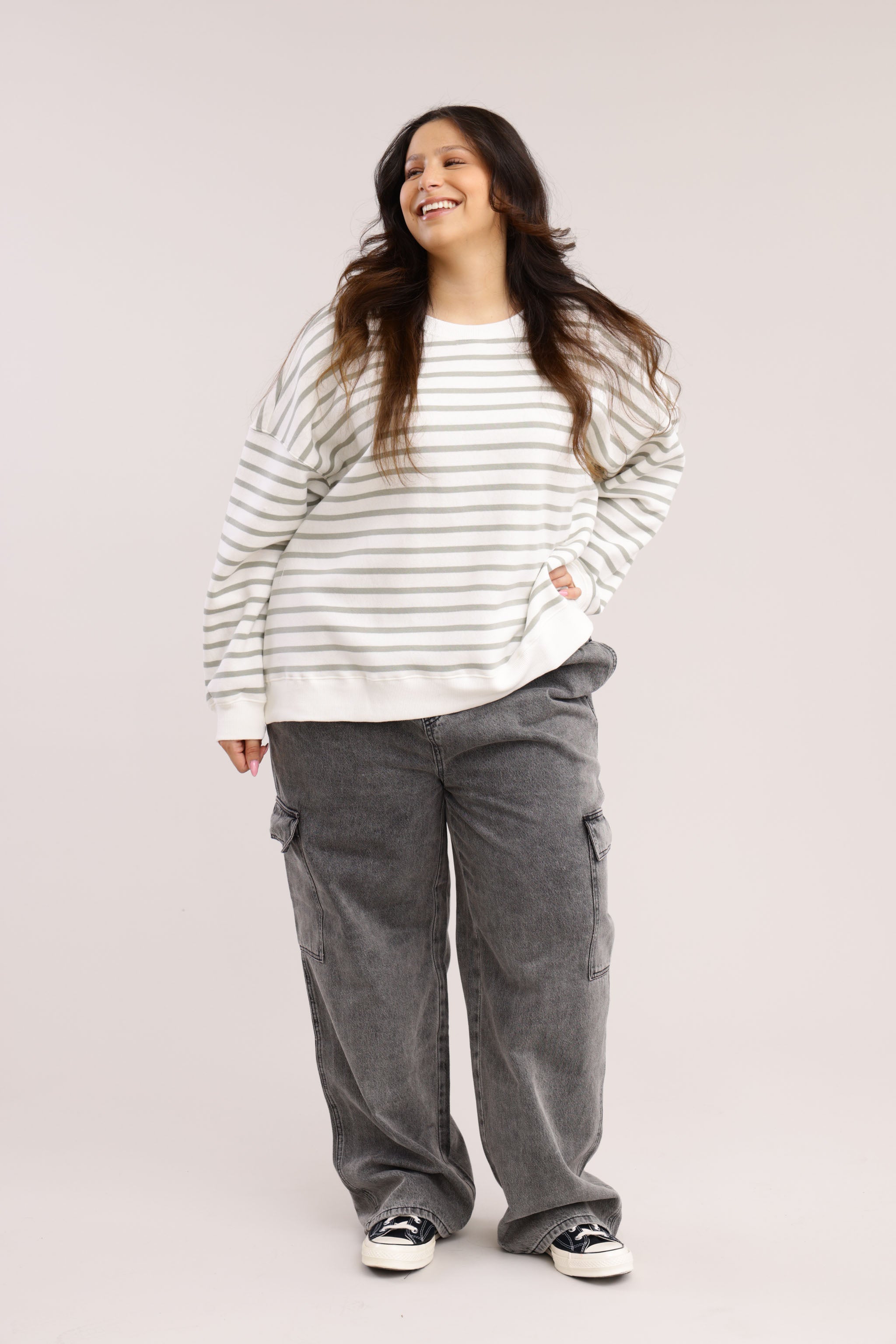 FOX פלאס נשים מכנסיים ג'ינס PLUS SIZE | CARGO ג'ינס PLUS SIZE | CARGO