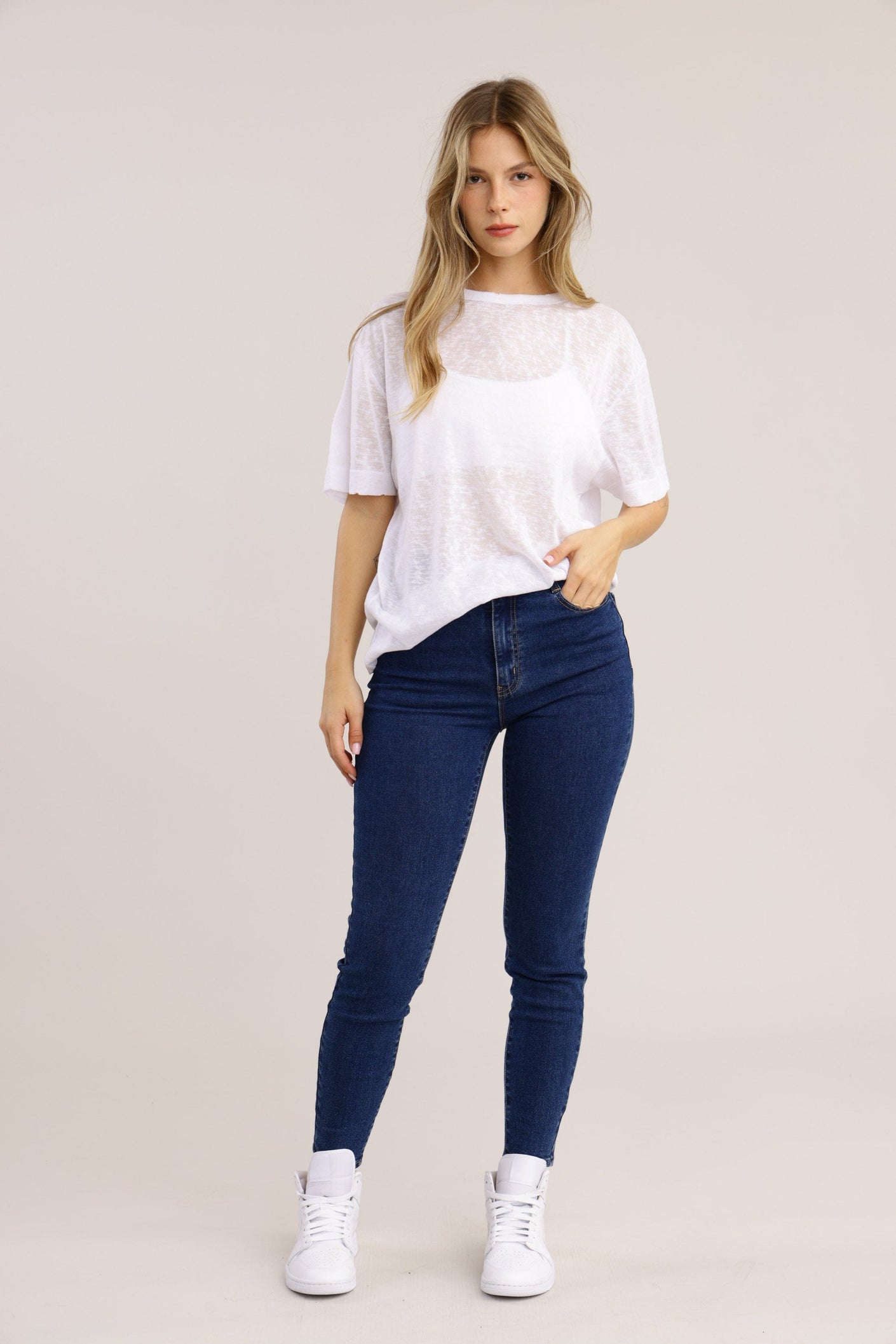 FOX נשים מכנסיים SKINNY ג&#39;ינס SKINNY ג&#39;ינס