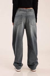 FOX נשים מכנסיים ג'ינס BARREL ג'ינס BARREL