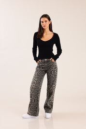 FOX FOX מכנסיים ג'ינס WIDE ג'ינס WIDE