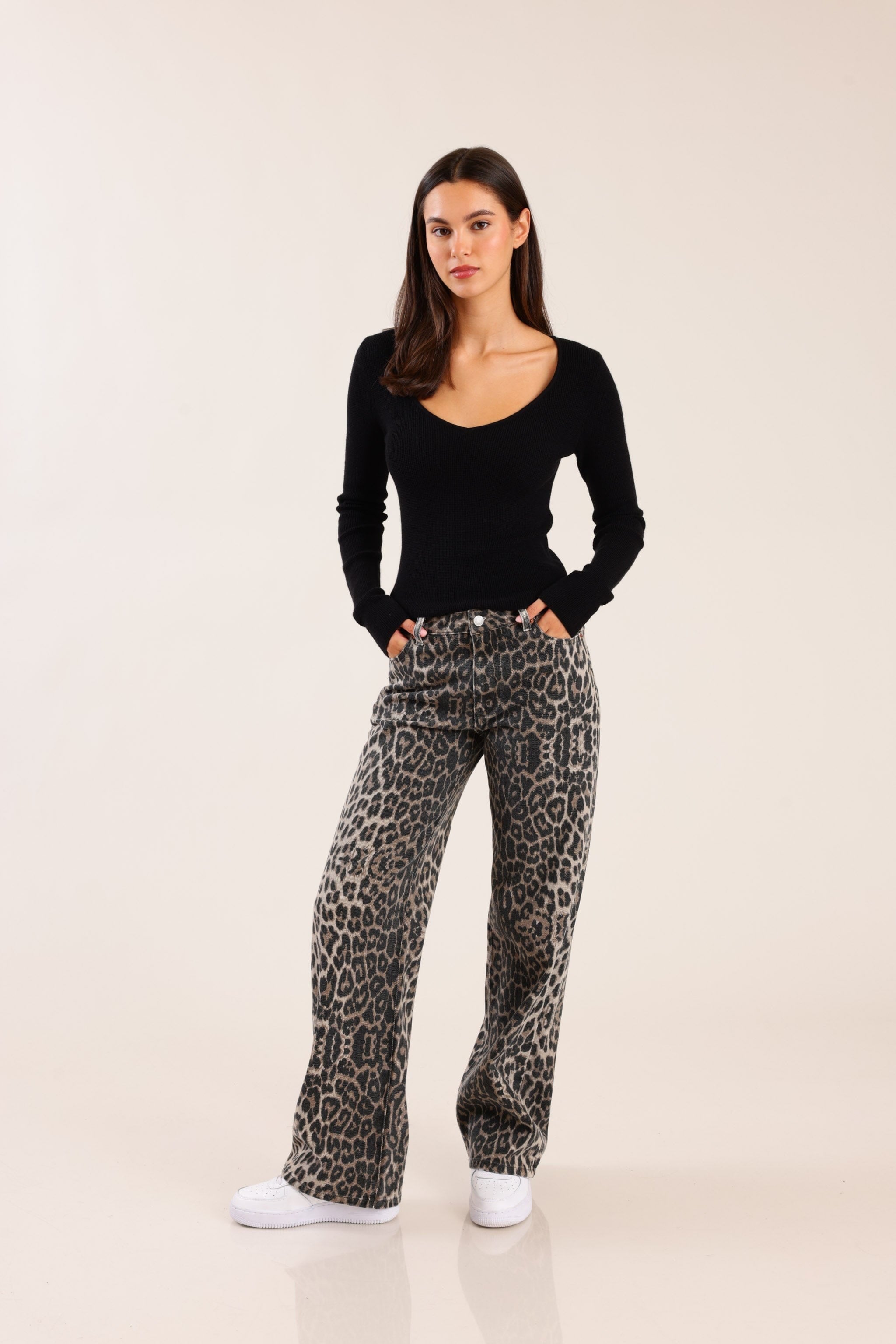 FOX FOX מכנסיים ג'ינס WIDE ג'ינס WIDE