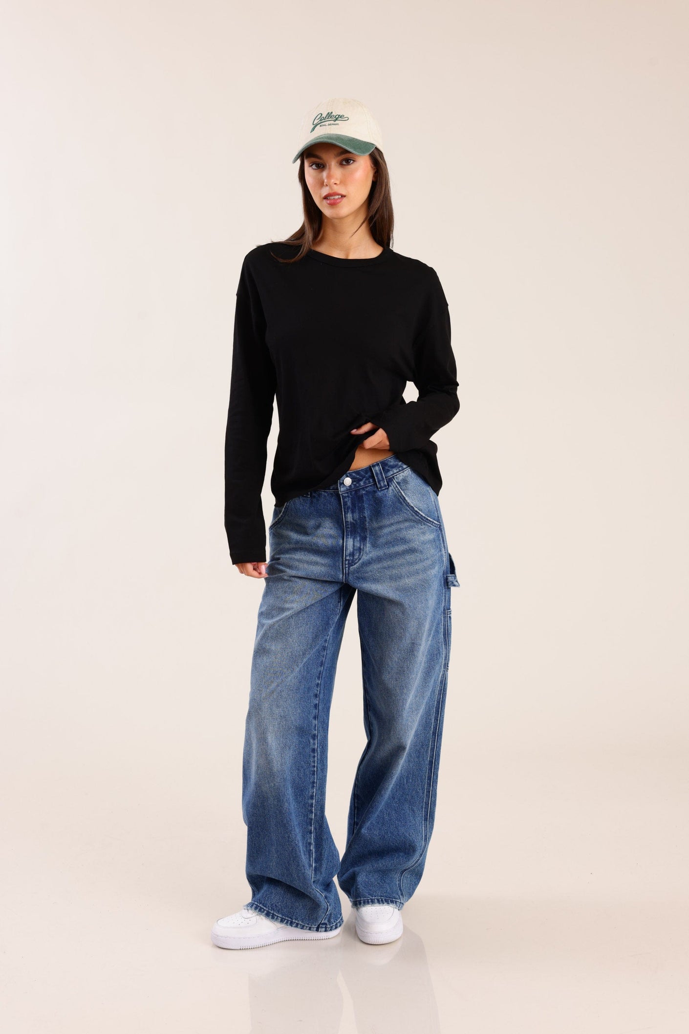 FOX FOX מכנסיים ג&#39;ינס STRAIGHT ג&#39;ינס STRAIGHT