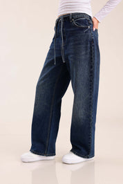 FOX נשים מכנסיים ג'ינס BAGGY ג'ינס BAGGY