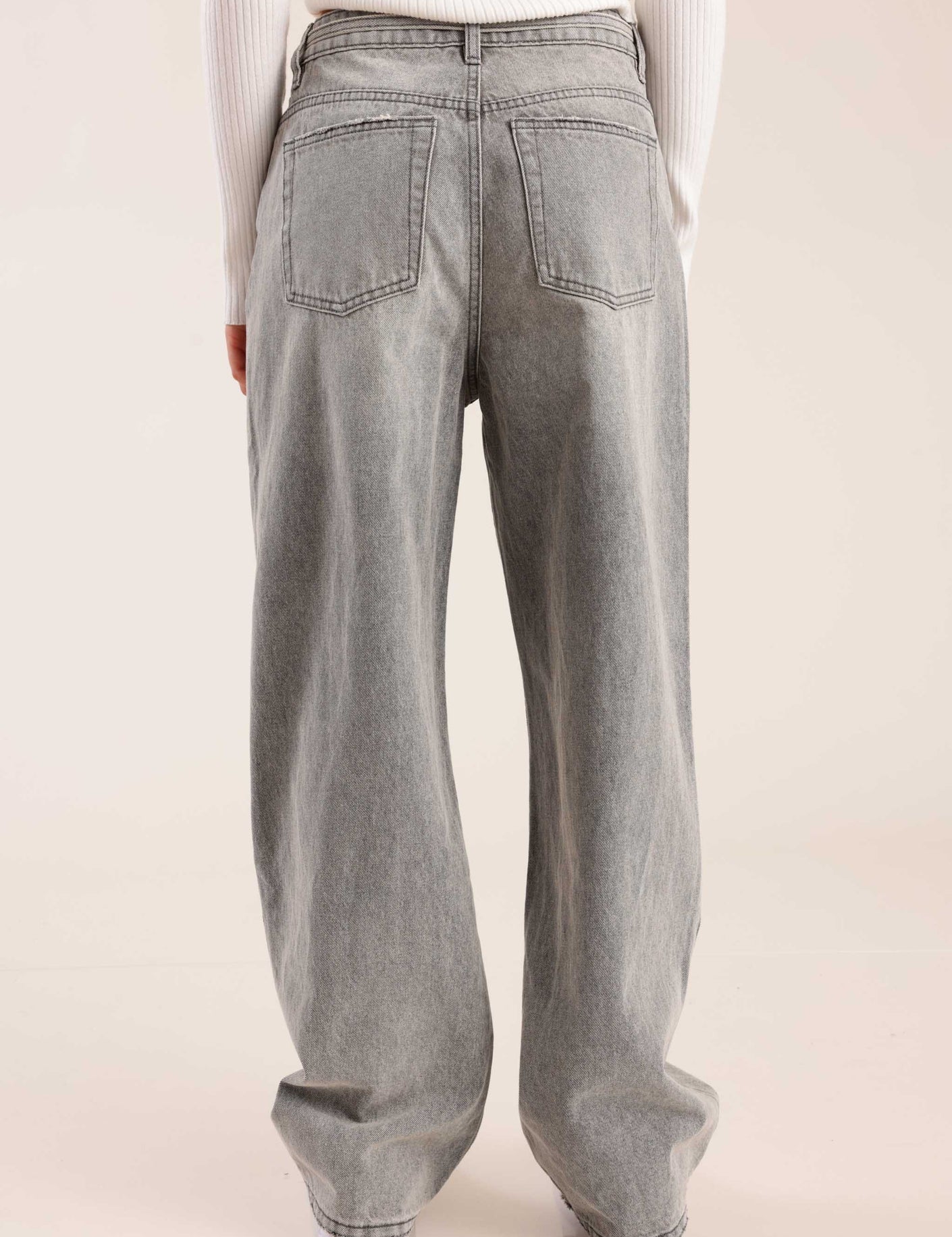 FOX נשים מכנסיים ג'ינס BAGGY ג'ינס BAGGY