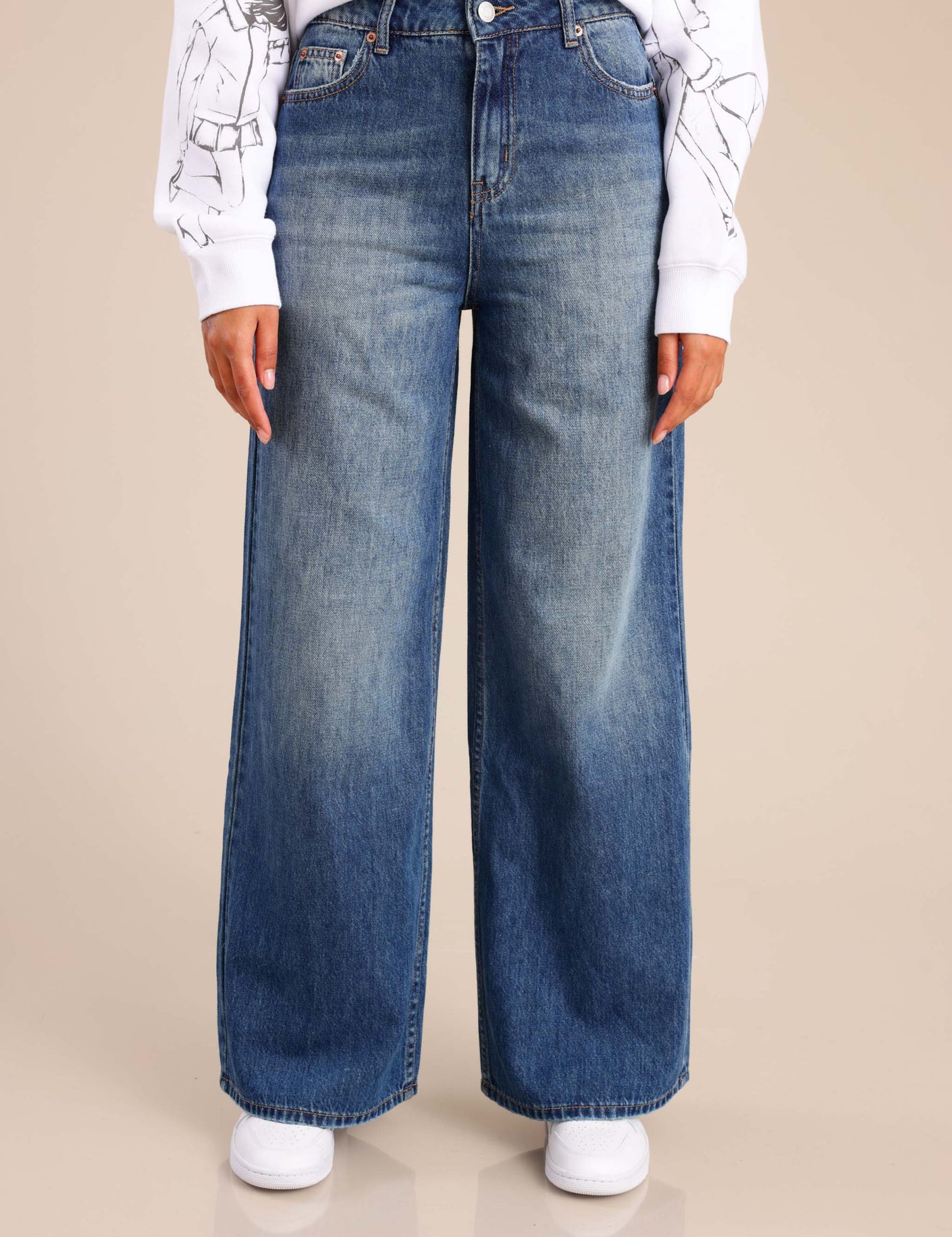 FOX FOX מכנסיים ג'ינס WIDE ג'ינס WIDE