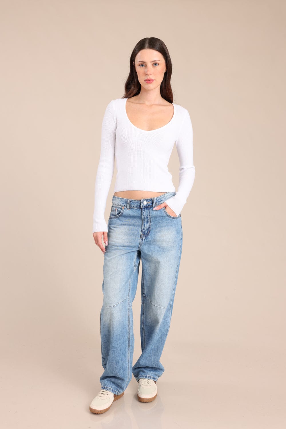 FOX FOX מכנסיים ג'ינס BARREL ג'ינס BARREL