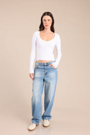 FOX FOX מכנסיים ג'ינס BARREL ג'ינס BARREL