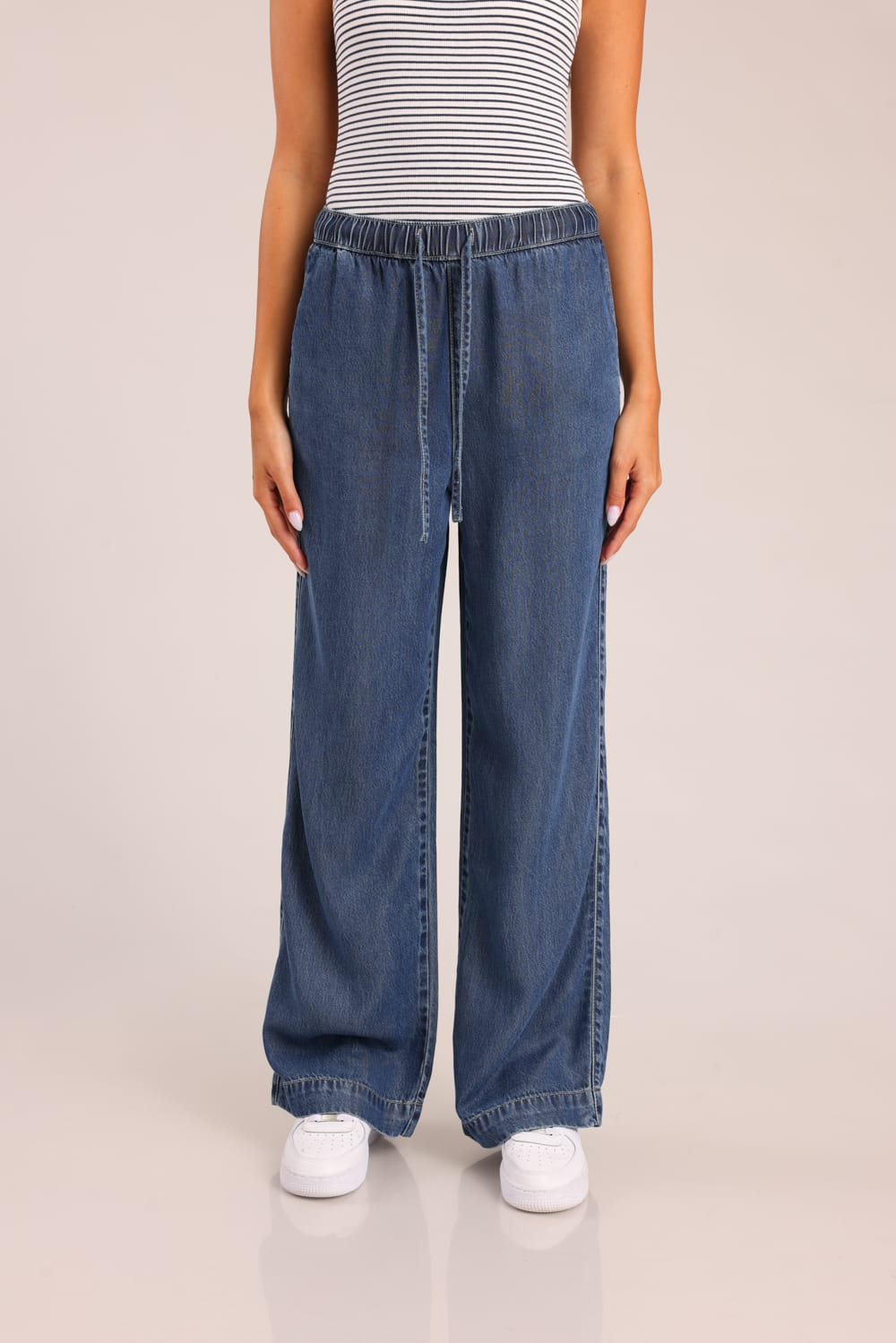 FOX נשים מכנסיים ארוכים ג'ינס BAGGY ג'ינס BAGGY