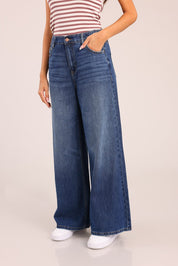 FOX נשים מכנסיים ארוכים ג'ינס LOOSE WIDE ג'ינס LOOSE WIDE