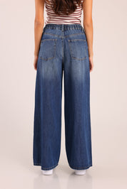FOX נשים מכנסיים ארוכים ג'ינס LOOSE WIDE ג'ינס LOOSE WIDE