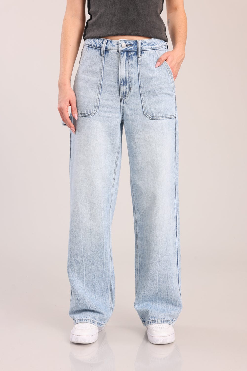 FOX נשים מכנסיים ג'ינס נשים STRAIGHT ג'ינס נשים STRAIGHT