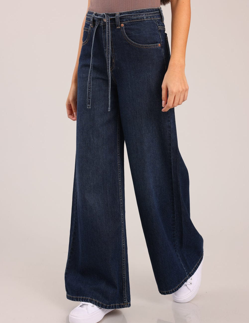 FOX נשים מכנסיים ג'ינס WIDE SUPER ג'ינס WIDE SUPER