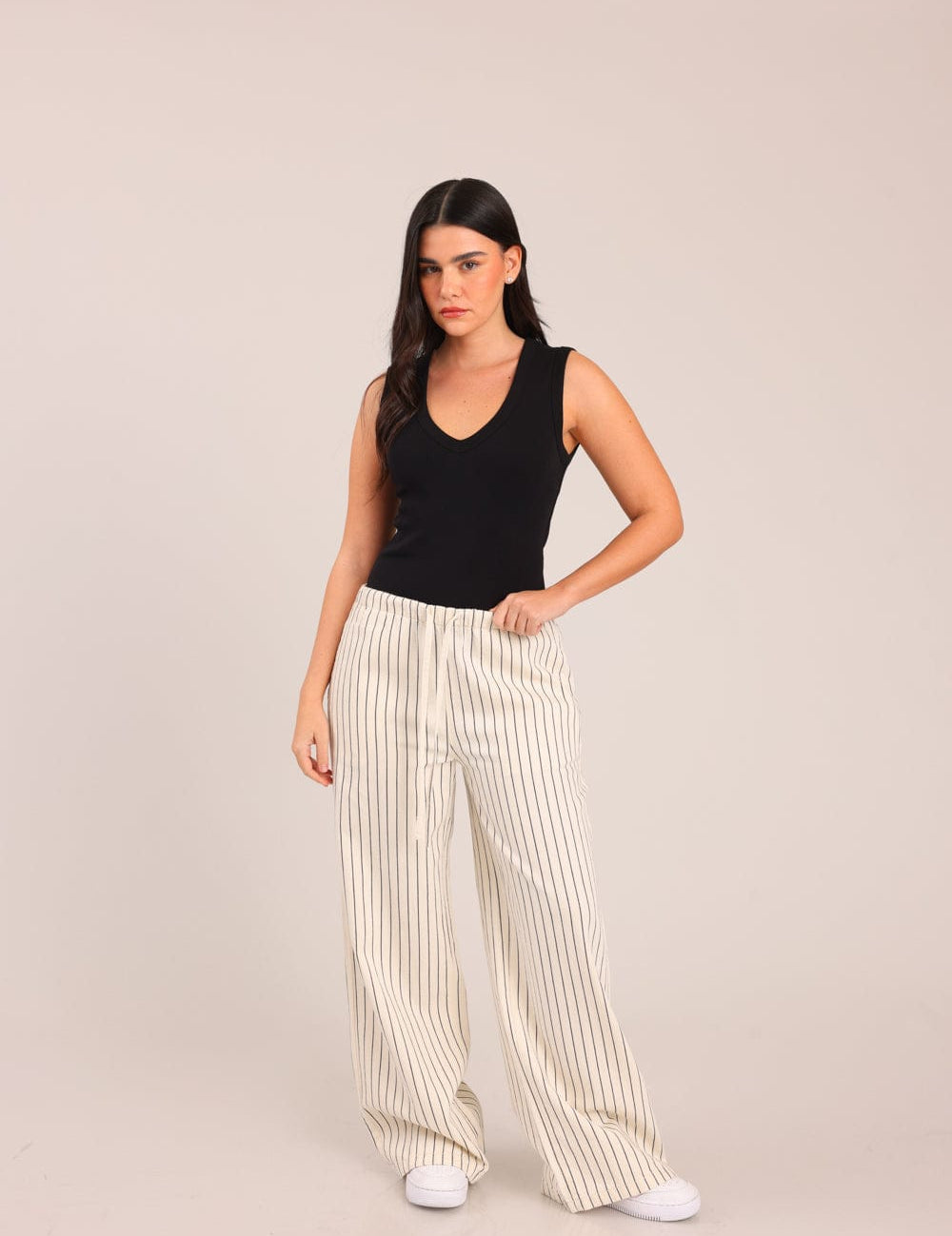 FOX נשים מכנסיים ארוכים מכנסי ג'ינס LOOSE WIDE מכנסי ג'ינס LOOSE WIDE