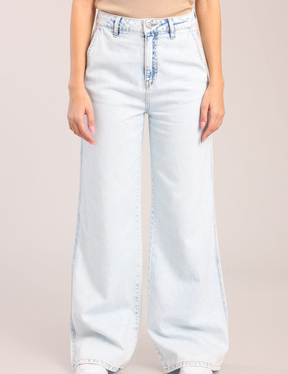 FOX נשים מכנסיים ג'ינס WIDE ג'ינס WIDE