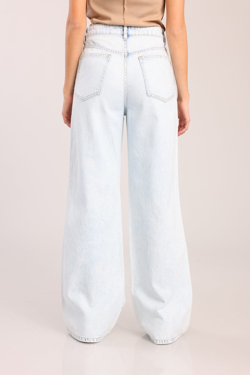 FOX נשים מכנסיים ג'ינס WIDE ג'ינס WIDE