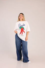 FOX פלאס נשים מכנסיים ארוכים ג'ינס LOOSE WIDE ג'ינס LOOSE WIDE