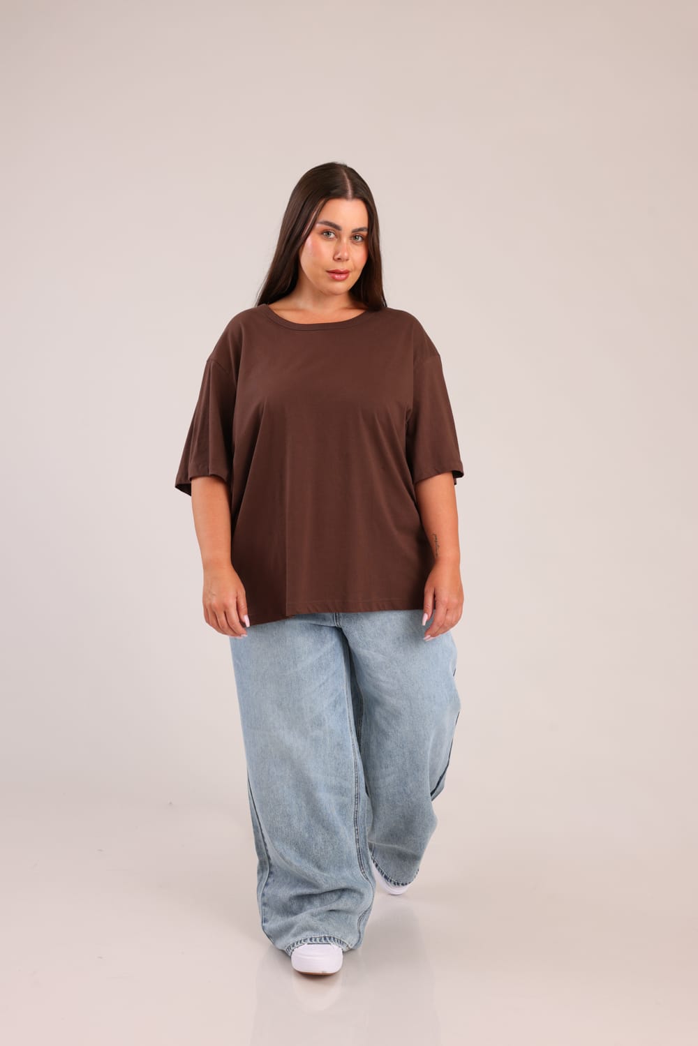 FOX פלאס נשים מכנסיים ארוכים ג'ינס LOOSE WIDE ג'ינס LOOSE WIDE