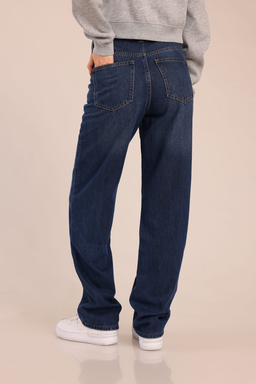 FOX נשים מכנסיים ארוכים ג'ינס STRAIGHT ג'ינס STRAIGHT