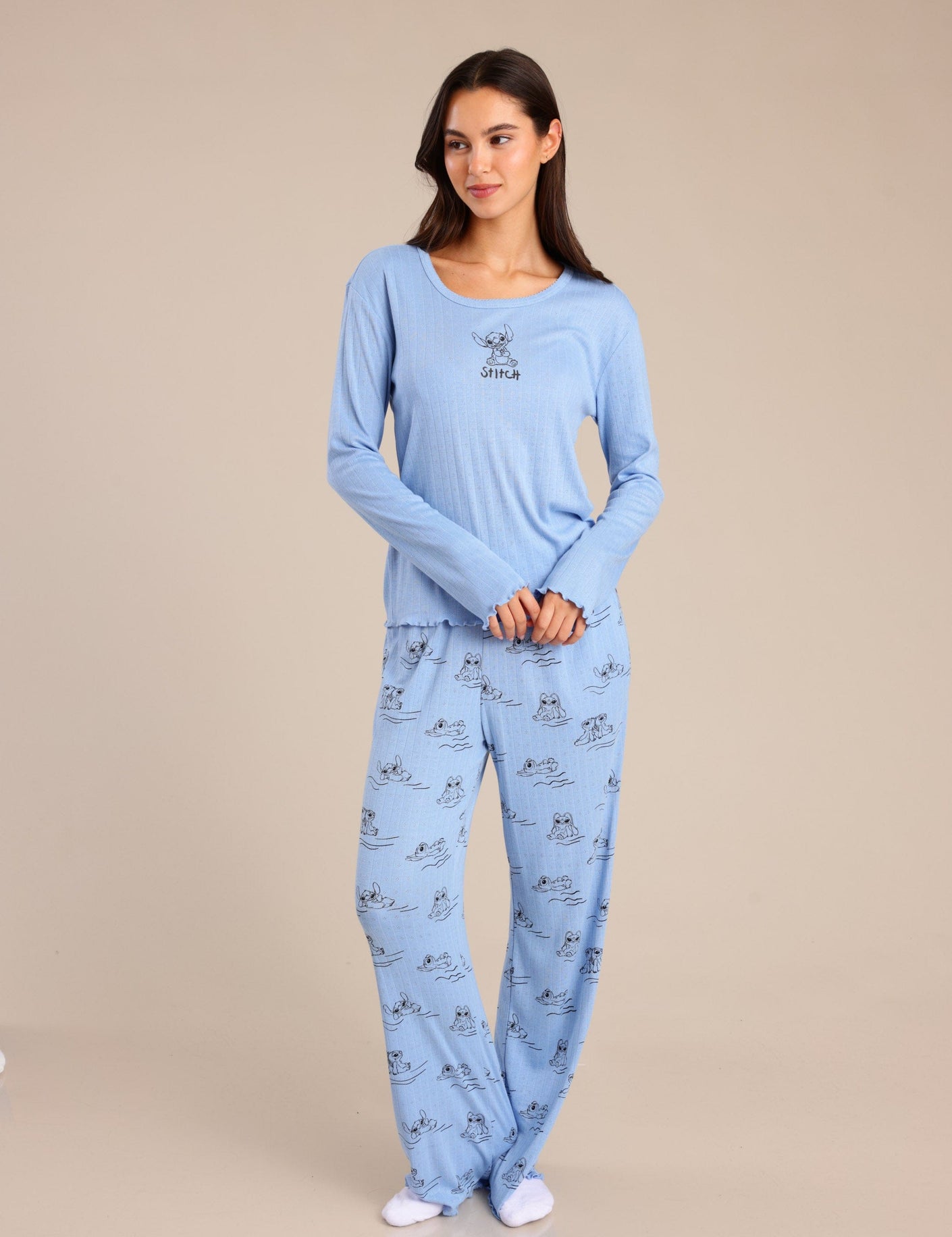 FOX נשים אחר פיג'מה ממותגת סטיץ' פיג'מה ממותגת סטיץ'