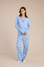 FOX נשים אחר פיג'מה ממותגת סטיץ' פיג'מה ממותגת סטיץ'