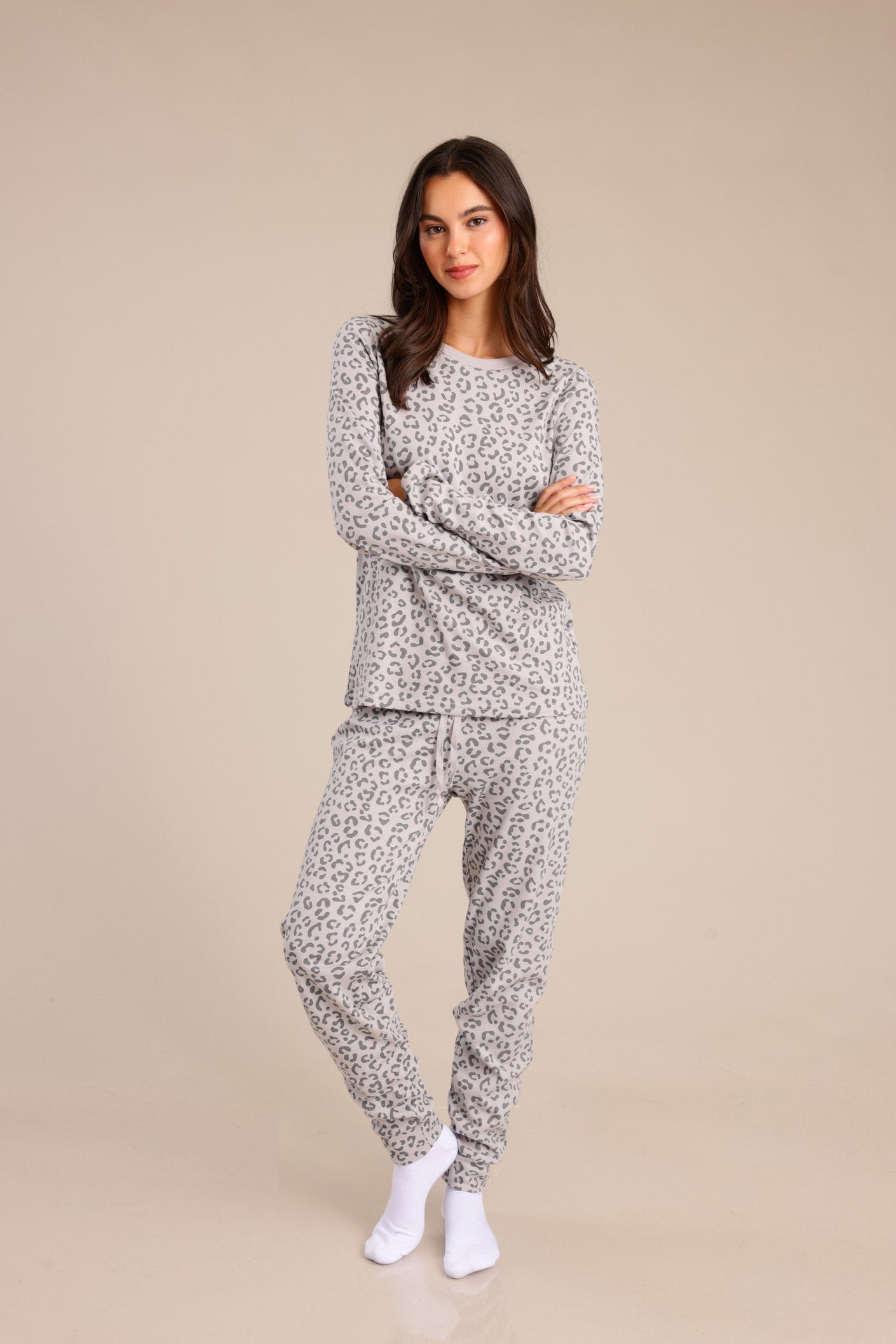 FOX נשים אחר פיג&#39;מה עם הדפס פיג&#39;מה עם הדפס