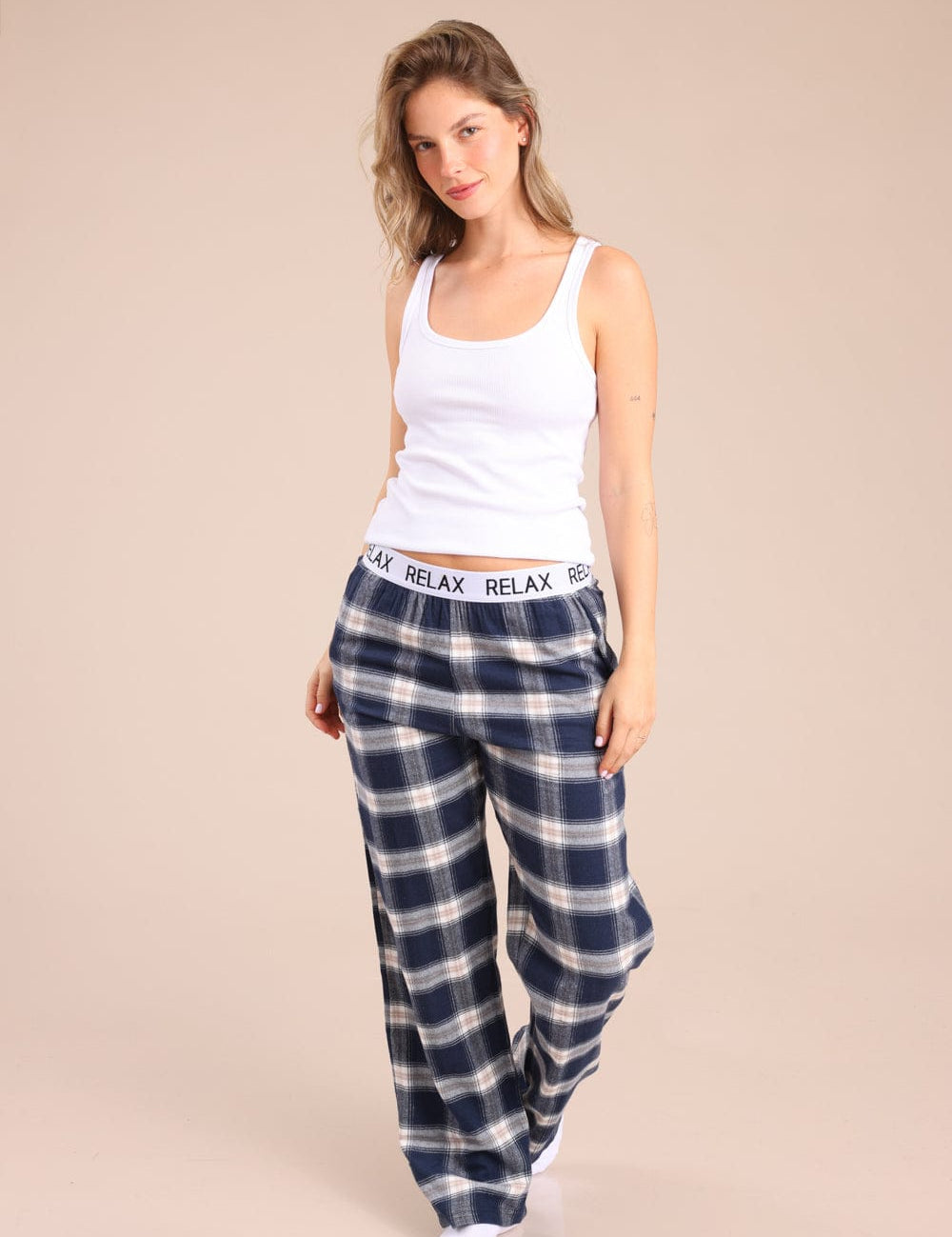 FOX נשים אחר מכנסי פיג'מה פלאנל מכנסי פיג'מה פלאנל