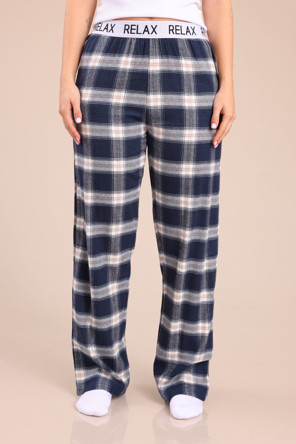 FOX נשים אחר מכנסי פיג'מה פלאנל מכנסי פיג'מה פלאנל