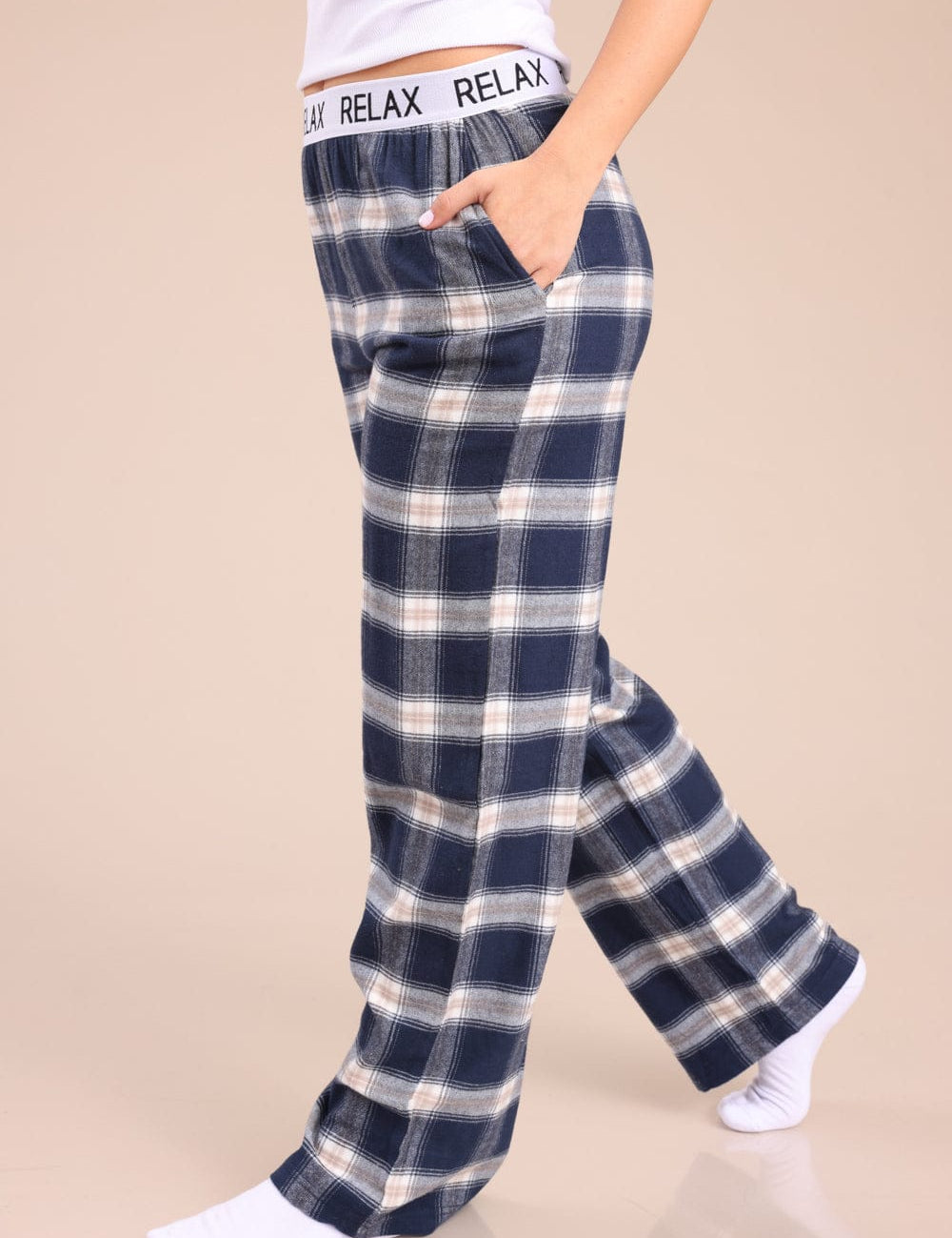 FOX נשים אחר מכנסי פיג'מה פלאנל מכנסי פיג'מה פלאנל