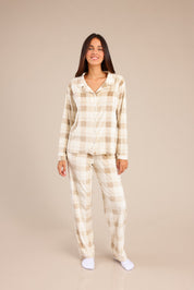 FOX נשים אחר פיג'מה עם משבצות פיג'מה עם משבצות