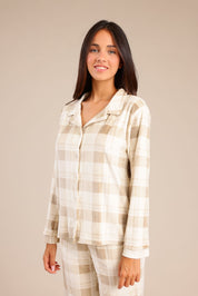 FOX נשים אחר פיג'מה עם משבצות פיג'מה עם משבצות