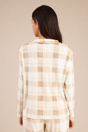 FOX נשים אחר פיג'מה עם משבצות פיג'מה עם משבצות