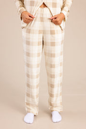 FOX נשים אחר פיג'מה עם משבצות פיג'מה עם משבצות