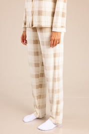 FOX נשים אחר פיג'מה עם משבצות פיג'מה עם משבצות