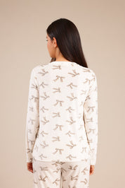 FOX נשים אחר פיג'מה קטיפה עם הדפס MINIME פיג'מה קטיפה עם הדפס MINIME