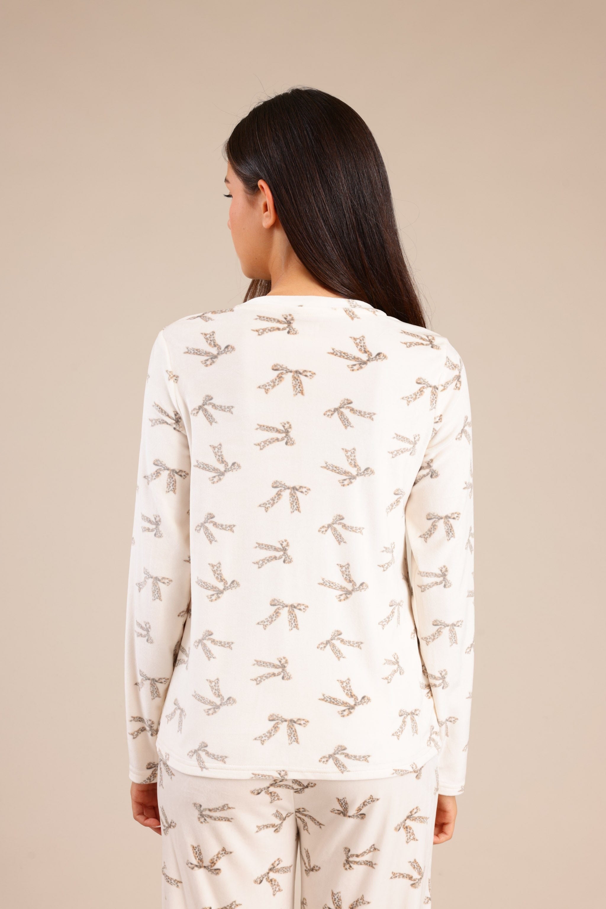 FOX נשים אחר פיג'מה קטיפה עם הדפס MINIME פיג'מה קטיפה עם הדפס MINIME