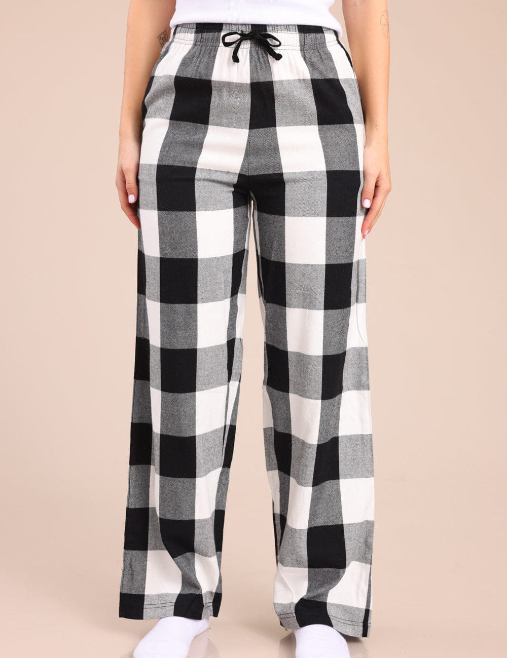 FOX נשים אחר מכנסי פיג'מה פלאנל מכנסי פיג'מה פלאנל