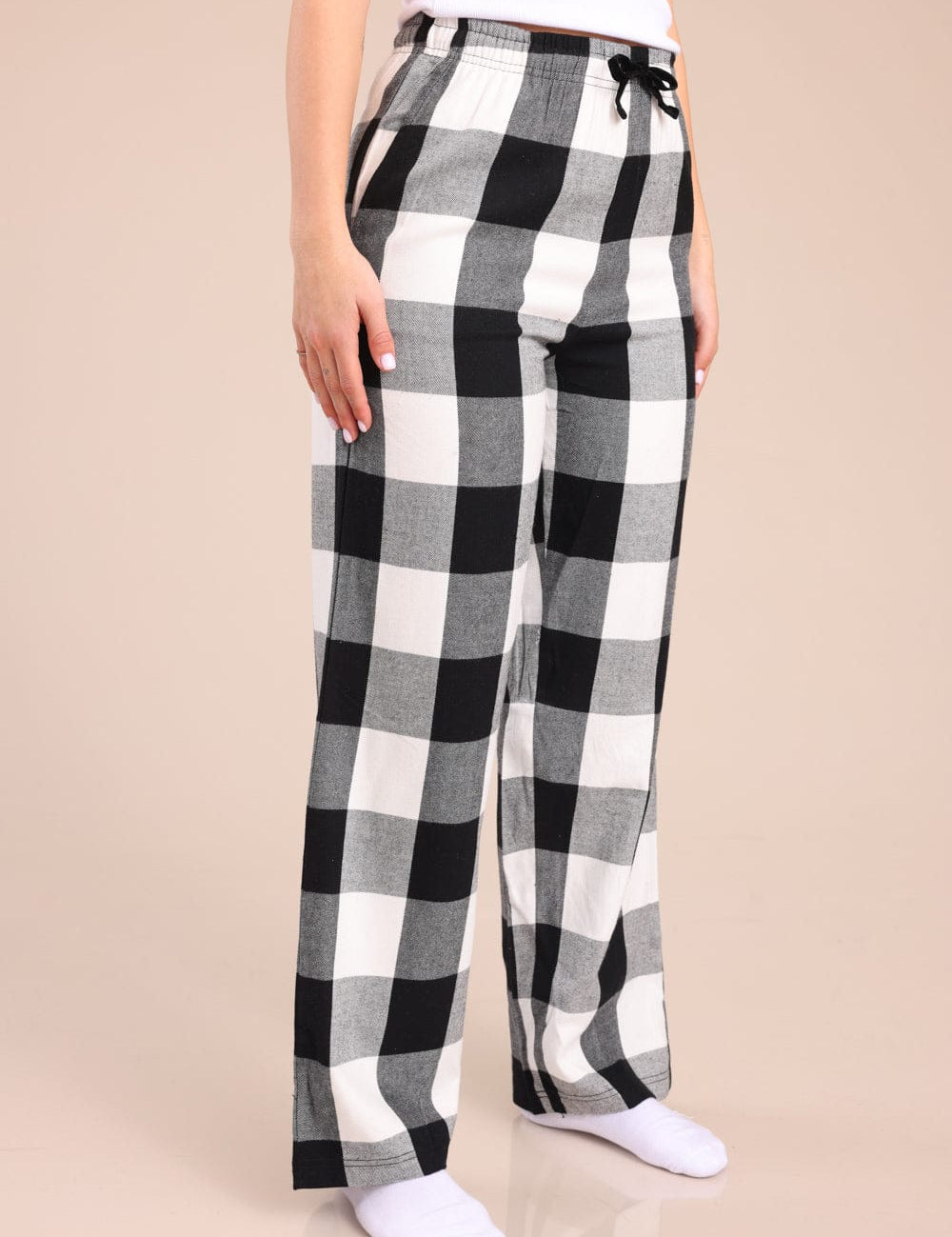 FOX נשים אחר מכנסי פיג'מה פלאנל מכנסי פיג'מה פלאנל