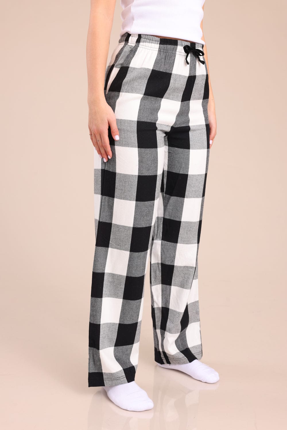 FOX נשים אחר מכנסי פיג'מה פלאנל מכנסי פיג'מה פלאנל