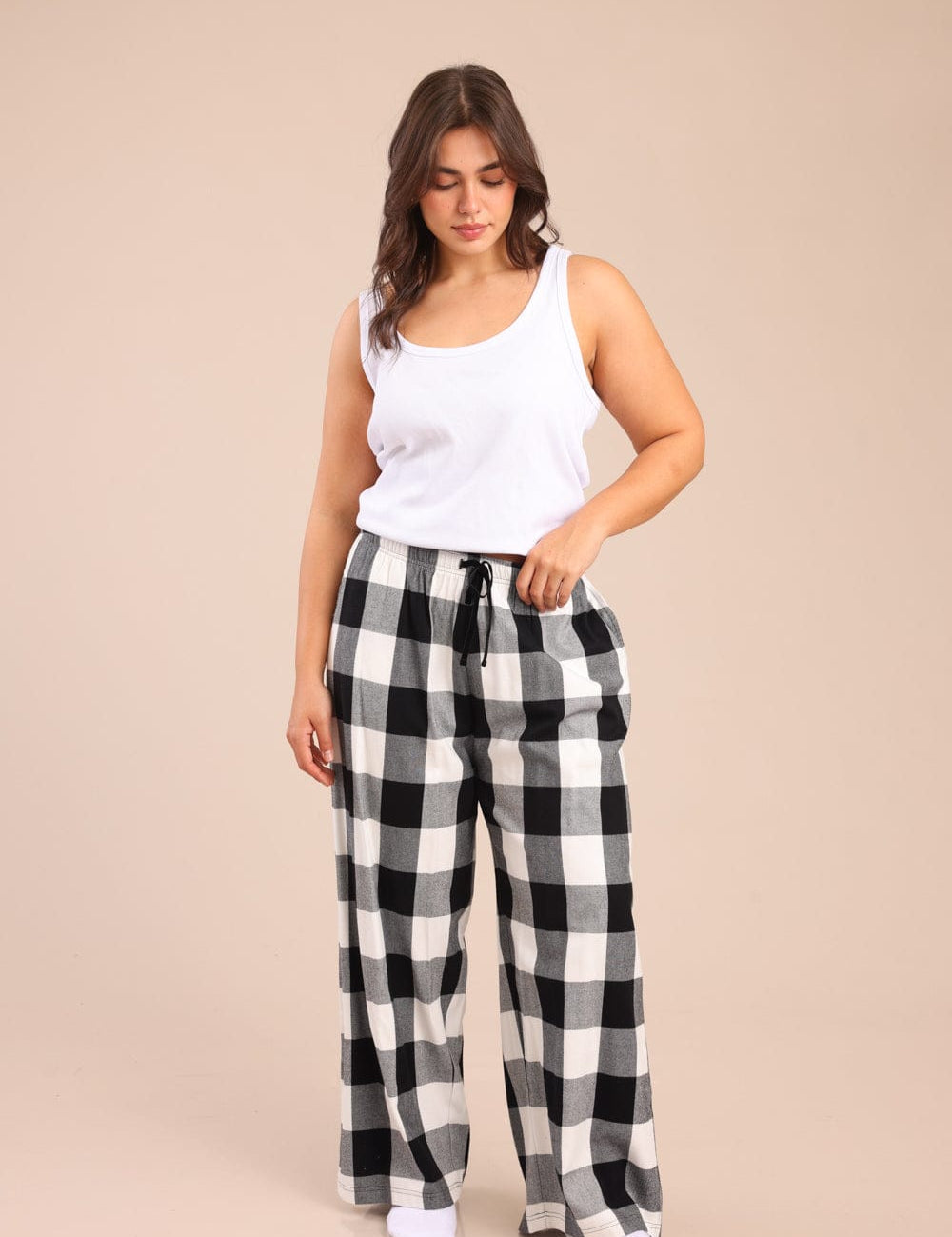 FOX פלאס נשים אחר מכנסי פיג'מה פלנל| PLUS SIZE מכנסי פיג'מה פלנל| PLUS SIZE