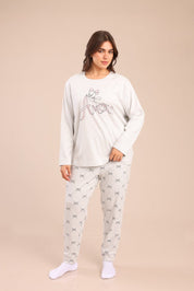 FOX פלאס נשים אחר פיג'מה ממותגת לוני טונס| PLUS SIZE פיג'מה ממותגת לוני טונס| PLUS SIZE